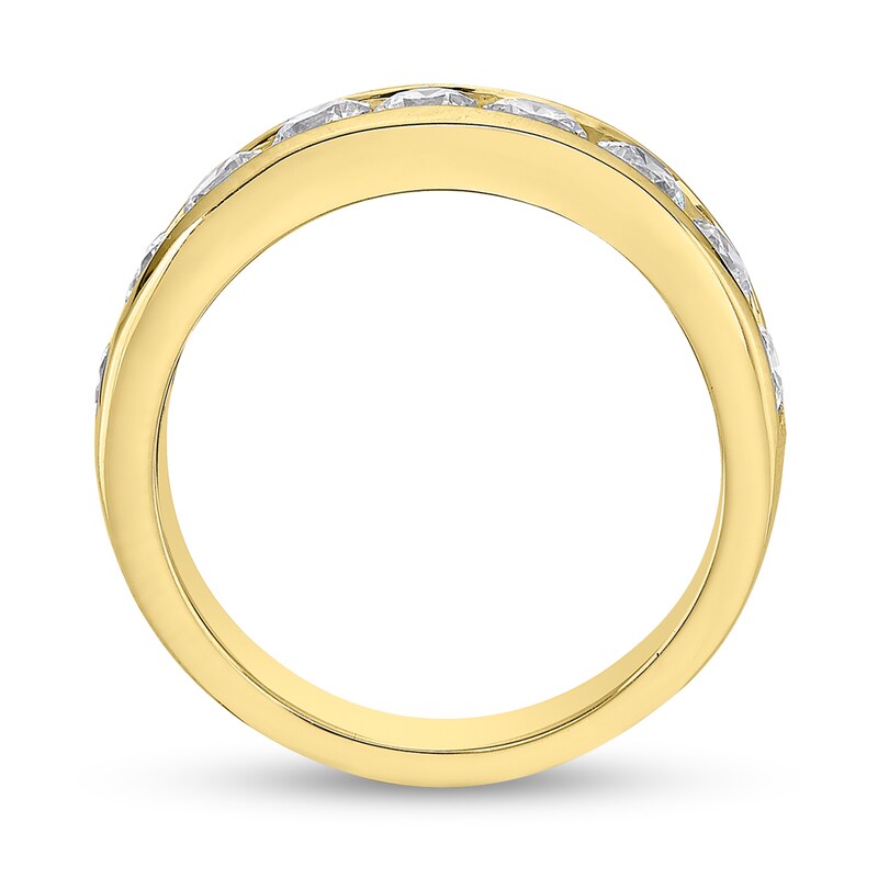 Main Image 3 of 1-1/2 CT. T.W. Diamond Channel Nine Stone Band in 10K Gold (I/I2)