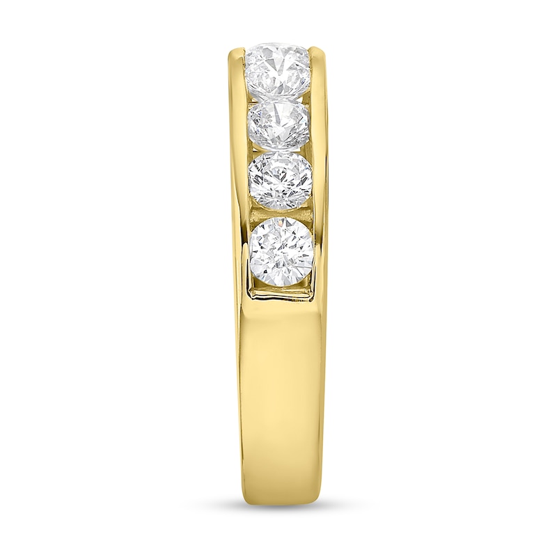 Main Image 2 of 1-1/4 CT. T.W. Diamond Channel Nine Stone Band in 10K Gold (I/I2)