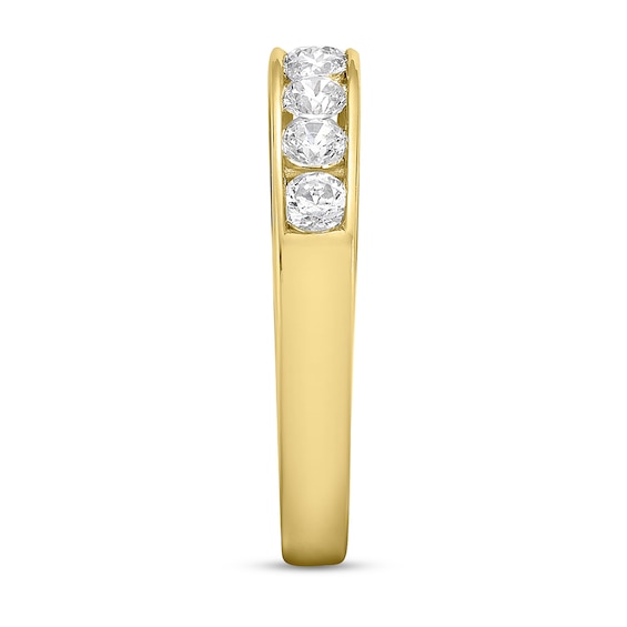 3/4 CT. T.w. Diamond Channel Nine Stone Band in 10K Gold (I/I2)