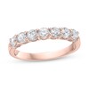 Thumbnail Image 1 of 3/4 CT. T.W. Diamond Seven Stone Band in 10K Rose Gold (I/I2)
