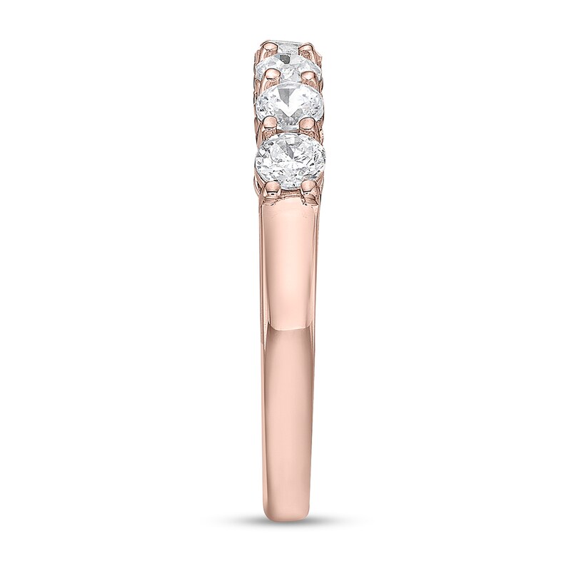 Main Image 2 of 3/4 CT. T.W. Diamond Seven Stone Band in 10K Rose Gold (I/I2)