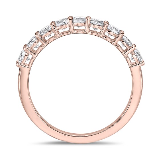 3/4 CT. T.w. Diamond Nine Stone Band in 10K Rose Gold (I/I2)