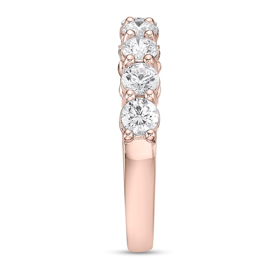 1-1/ CT. T.w. Diamond Nine Stone Band in 10K Rose Gold (I/I2