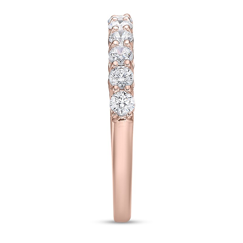 Main Image 2 of 3/4 CT. T.W. Diamond Eleven Stone Band in 10K Rose Gold (I/I2)