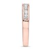 Thumbnail Image 2 of 3/4 CT. T.W. Diamond Channel Eleven Stone Band in 10K Rose Gold (I/I2)