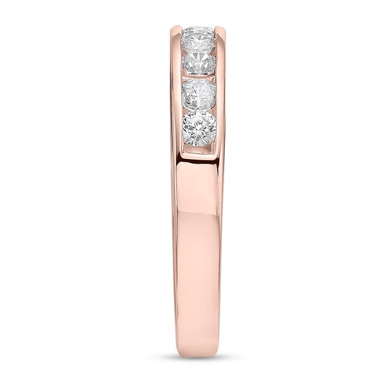 3/4 CT. T.w. Diamond Channel Eleven Stone Band in 10K Rose Gold (I/I2)