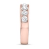 Thumbnail Image 2 of 1-1/2 CT. T.W. Diamond Channel Nine Stone Band in 10K Rose Gold (I/I2)