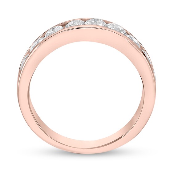 4 CT. T.w. Diamond Channel Nine Stone Band in 10K Rose Gold (I/I2
