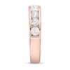 Thumbnail Image 3 of 1-1/4 CT. T.W. Diamond Channel Nine Stone Band in 10K Rose Gold (I/I2)