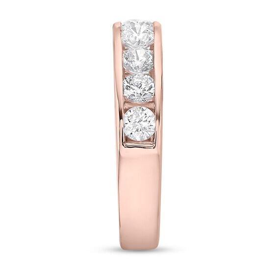 4 CT. T.w. Diamond Channel Nine Stone Band in 10K Rose Gold (I/I2