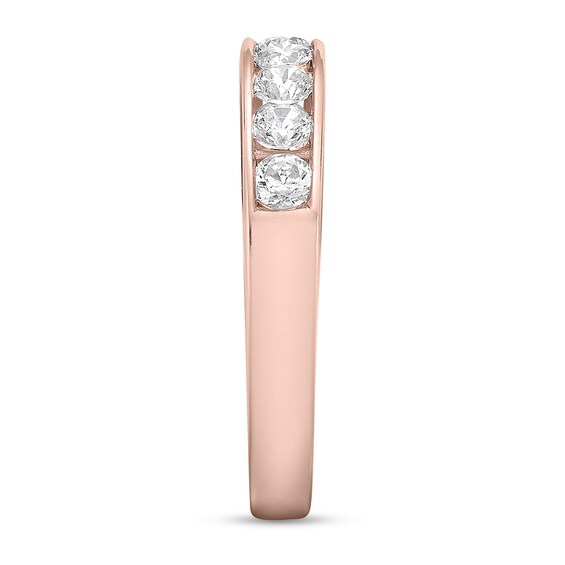 3/4 CT. T.w. Diamond Channel Nine Stone Band in 10K Rose Gold (I/I2)