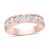 Thumbnail Image 1 of 1-1/2 CT. T.W. Diamond Channel Eleven Stone Band in 10K Rose Gold (I/I2)