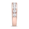 Thumbnail Image 2 of 1-1/2 CT. T.W. Diamond Channel Eleven Stone Band in 10K Rose Gold (I/I2)