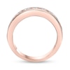 Thumbnail Image 3 of 1-1/2 CT. T.W. Diamond Channel Eleven Stone Band in 10K Rose Gold (I/I2)