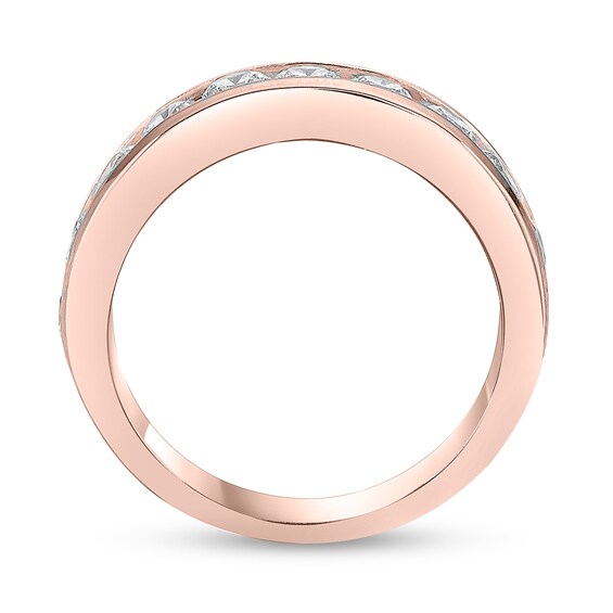 1-1/2 CT. T.w. Diamond Channel Eleven Stone Band in 10K Rose Gold (I/I2)