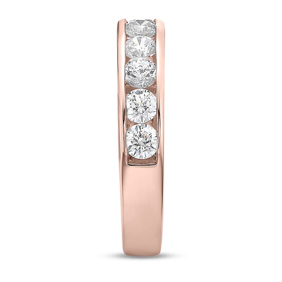 1-1/4 CT. T.w. Diamond Channel Eleven Stone Band in 10K Rose Gold (I/I2)