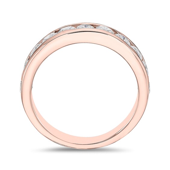 1-1/4 CT. T.w. Diamond Channel Eleven Stone Band in 10K Rose Gold (I/I2)