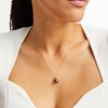 Thumbnail Image 2 of 9.5-10.0mm Black Tahitian Cultured Pearl and Diamond Accent Drop Pendant in 14K White Gold