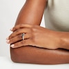 Thumbnail Image 2 of 2-3/8 CT. T.W. Black and White Diamond Tension Engagement Ring in 14K White Gold