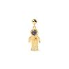 Thumbnail Image 1 of PDPAOLA™ at Zales Blue Sandstone and Cubic Zirconia Astronaut Bead Charm in Sterling Silver with 18K Gold Plate