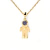 Thumbnail Image 2 of PDPAOLA™ at Zales Blue Sandstone and Cubic Zirconia Astronaut Bead Charm in Sterling Silver with 18K Gold Plate