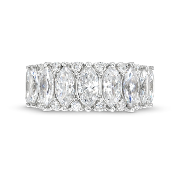 True Lab-Grown Diamonds by Vera Wang Love 3 CT. T.w. Marquise Band in 14K White Gold (F/Vs2)