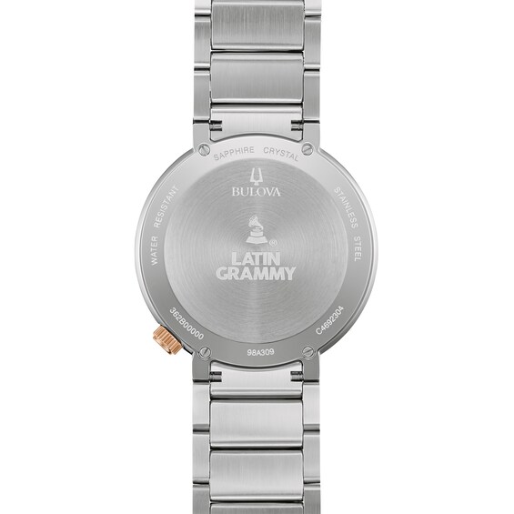 Ladies' Bulova Special Edition Latin Grammy® Two-Tone Watch with Textured Dial (Model: 98L309)