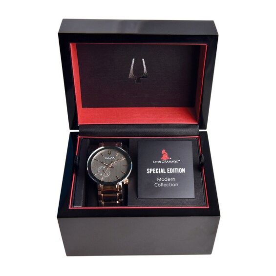 Ladies' Bulova Special Edition Latin Grammy® Two-Tone Watch with Textured Dial (Model: 98L309)