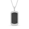 Thumbnail Image 2 of Black Diamond Accent Dog Tag, Cross Pendant and Link Bracelet Set in Stainless Steel with Black Ion-Plate