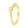 Thumbnail Image 2 of Polished Double Heart Wrap Toe Ring in 10K Gold
