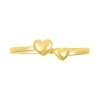 Thumbnail Image 3 of Polished Double Heart Wrap Toe Ring in 10K Gold