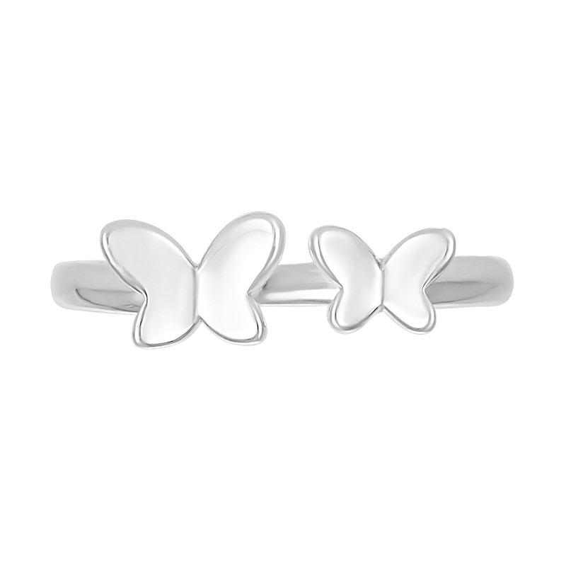Main Image 3 of Butterflies Toe Ring in Sterling Silver