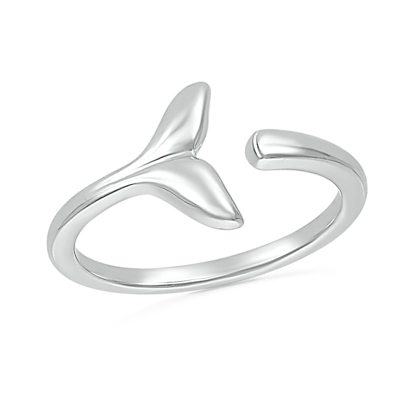 Mermaid Tail Wrap Toe Ring in Sterling Silver