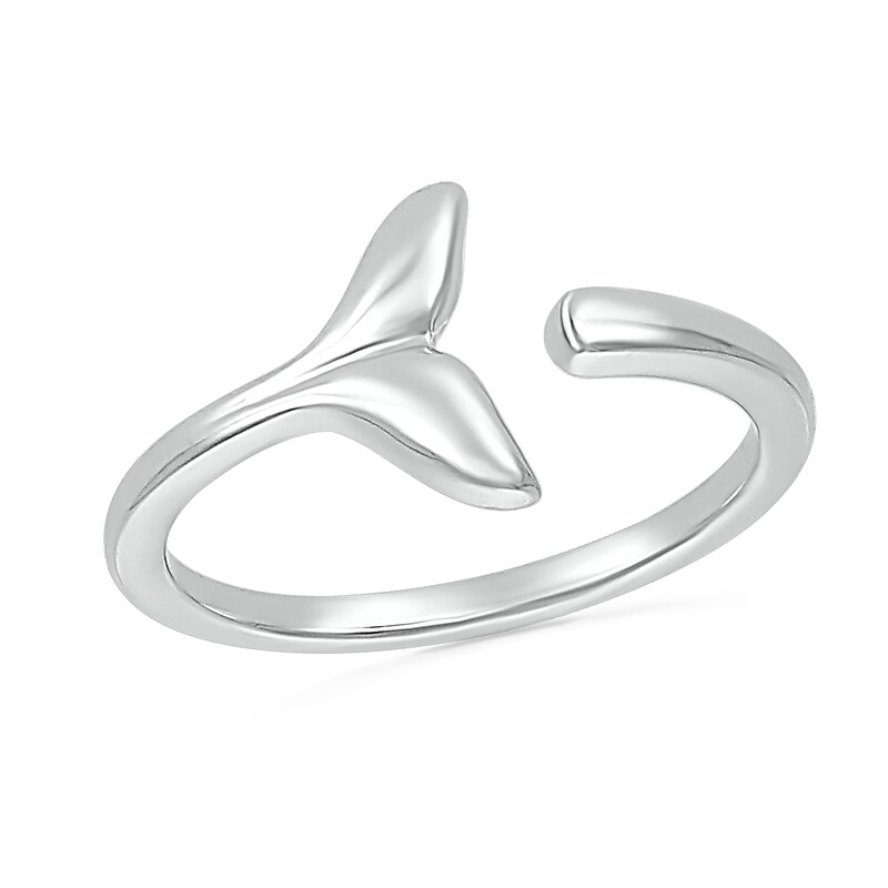 Main Image 1 of Mermaid Tail Wrap Toe Ring in Sterling Silver