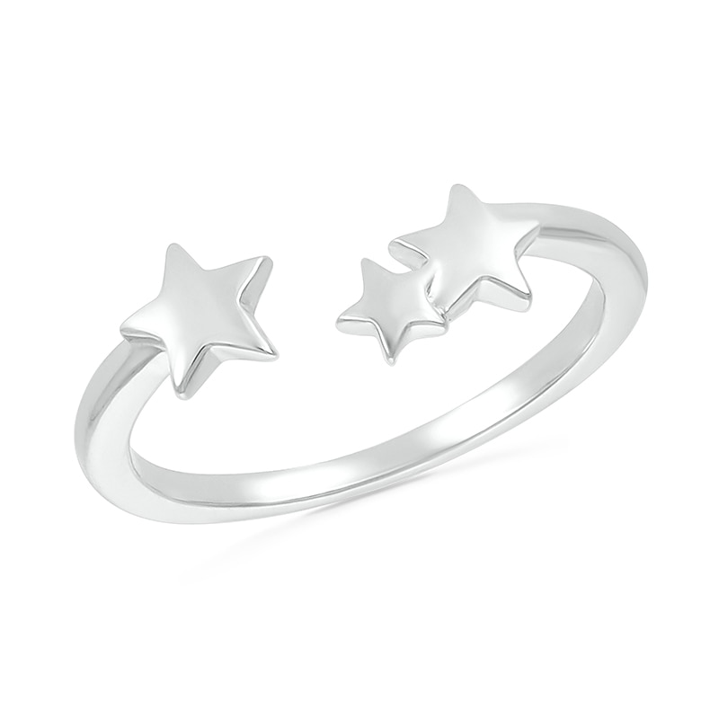 Main Image 1 of Star Cluster Wrap Toe Ring in Sterling Silver