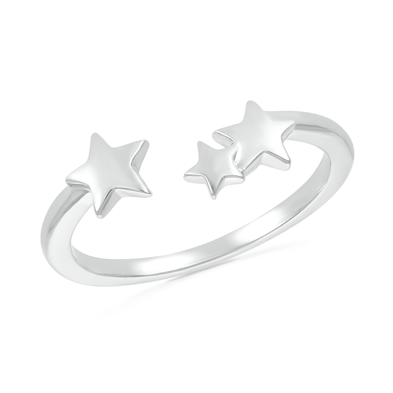 Main Image 1 of Star Cluster Wrap Toe Ring in Sterling Silver