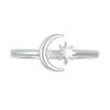 Thumbnail Image 3 of Crescent Moon and Star Wrap Toe Ring in Sterling Silver