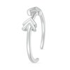 Thumbnail Image 2 of Sideways Arrow Toe Ring in 10K White Gold