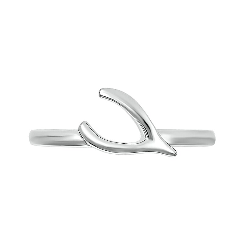 Main Image 3 of Wish Bone Toe Ring in 10K White Gold