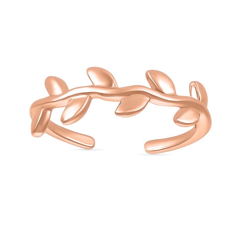 Main Image 1 of Leafy Vine Toe Ring in 10K Rose Gold