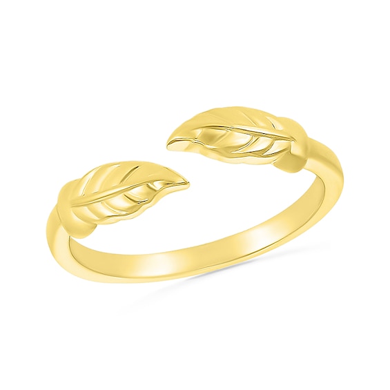 Leaf Wrap Toe Ring in 10K Gold