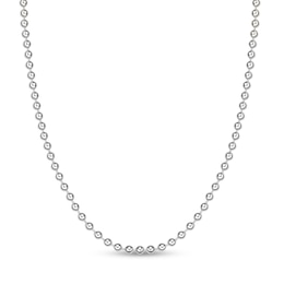 Men's 4.0mm Bead Chain Necklace in Solid Stainless Steel  - 20"