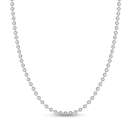Men's 4.0mm Bead Chain Necklace in Solid Stainless Steel  - 24"