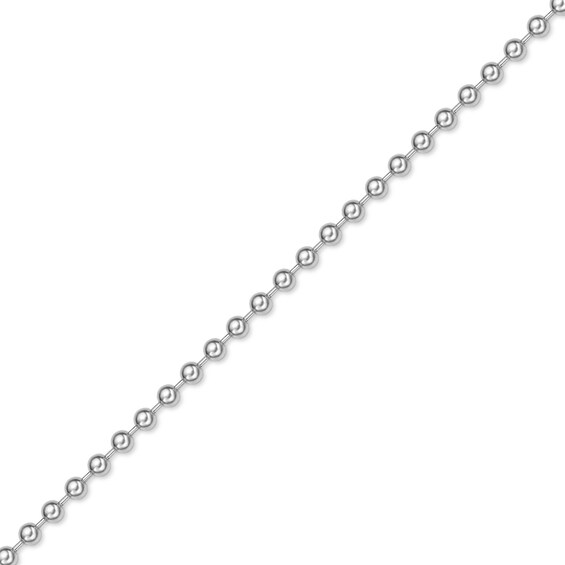 Men's 4.0mm Bead Chain Necklace in Solid Stainless Steel - 24"