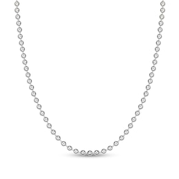Men's 4.0mm Bead Chain Necklace in Solid Stainless Steel  - 30"