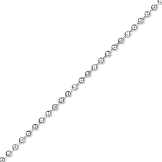 Men's 4.0mm Bead Chain Necklace in Solid Stainless Steel - 30"