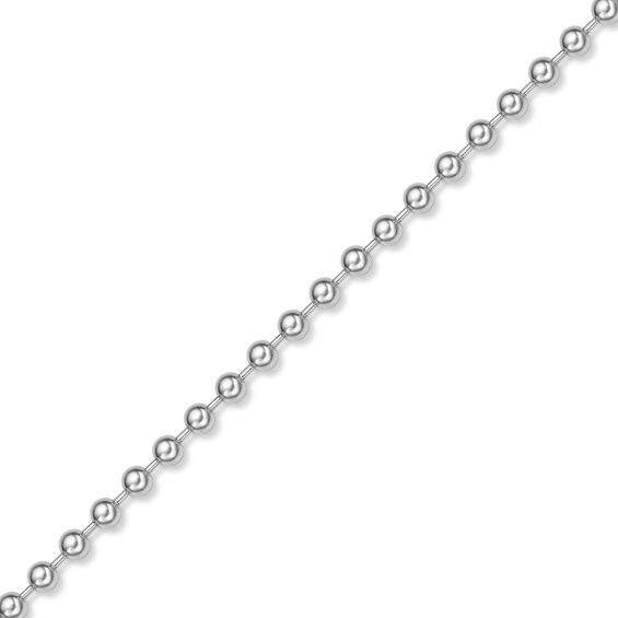 Men's 6.0mm Bead Chain Necklace in Solid Stainless Steel