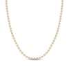 Thumbnail Image 1 of Men's 4.0mm Bead Gold-Tone Chain Necklace in Solid Stainless Steel  with Yellow Ion-Plate - 24"