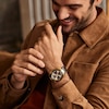 Thumbnail Image 5 of Citizen Eco-Drive® Promaster 50th Anniversary Tsuno Brown Leather Strap Watch with Gold-Tone Dial (Model: AV0072-01X)