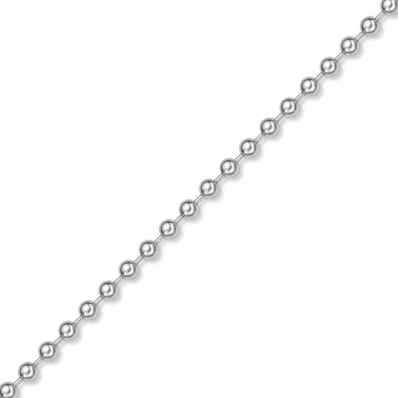 Men's 6.0mm Bead Chain Necklace in Solid Stainless Steel - 22"